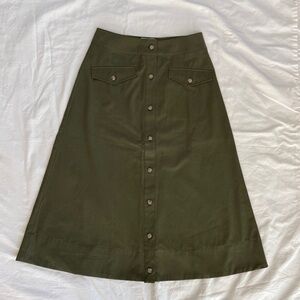 Tuckernuck Olive Kenya A-Line Skirt Sz XS